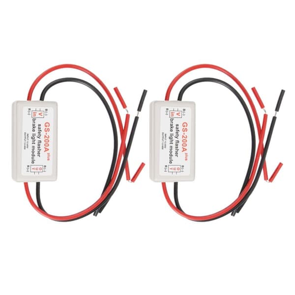 2 stk 10-30 serie bil GS-200A baklys bremse blink stroboskop kontroller modul LED blinklys