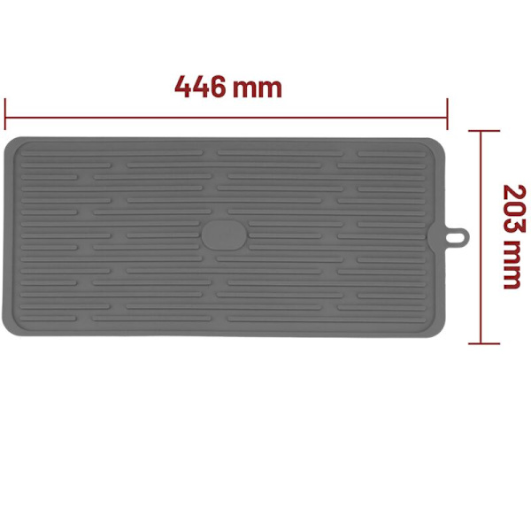 Silikon oppvaskstativ 446x203 mm grå