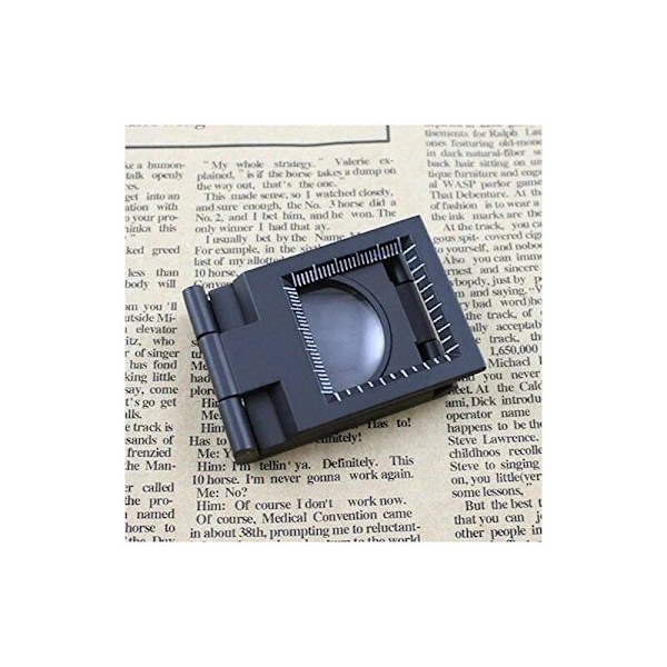 Mini kolminkertainen näytön suurennuslasi 10X sinkkiseos suurennuslasi asteikolla tekstiilille optiselle korulle työkalu 28mm