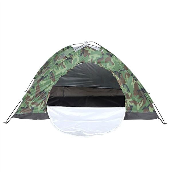 1-personers bärbar utomhuscampingtält utomhusvandring resecamouflage camping tupplur tält
