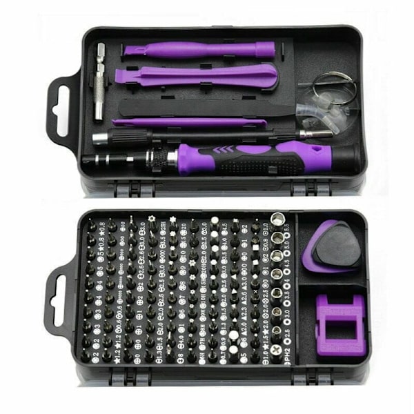 115 in 1 Mini Precision Screwdriver Set Screwdriver Bit Set with Case for Computer PC Watch Glasses Mini DIY Hand Work Repair Tools
