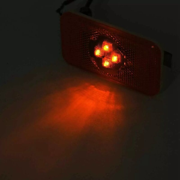 3X 24V Bil Lastbil LED Side Markør Lys Indikator Lampe 4 til Lastbiler FM /
