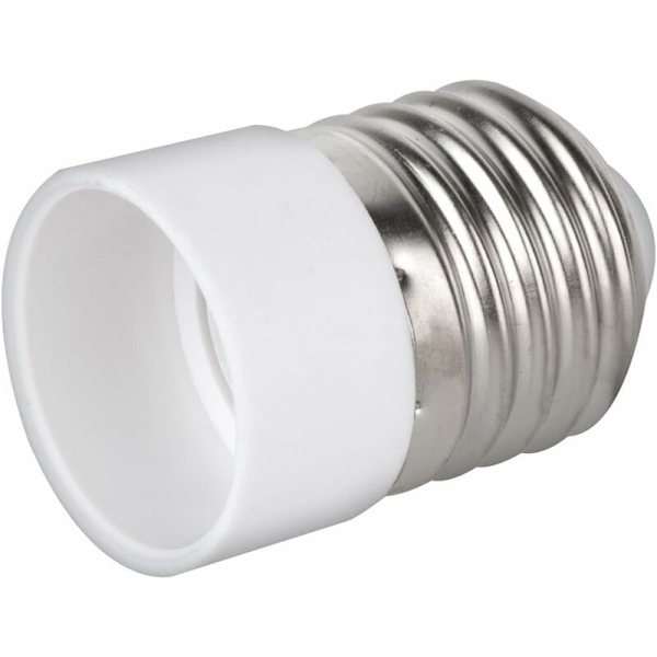 4x Sockeladapter - E27 till E14 Sockelomvandlare - E14 Bas Lampfäste Adapter för LED Halogenlampa