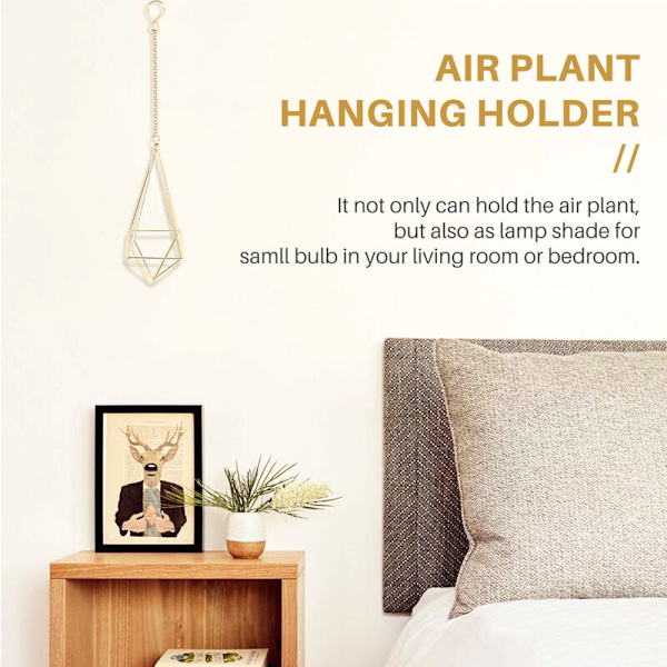 4-pack luftväxt hängande ställning Himmeli dekor geometrisk planter hängande luftväxter Tillandsia hängande ställning