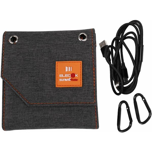 8W Fällbar Solpanel 5V Bärbar Batteriladdare USB-port Utomhus Vattentät Powerbank för PC Bil RV Båt