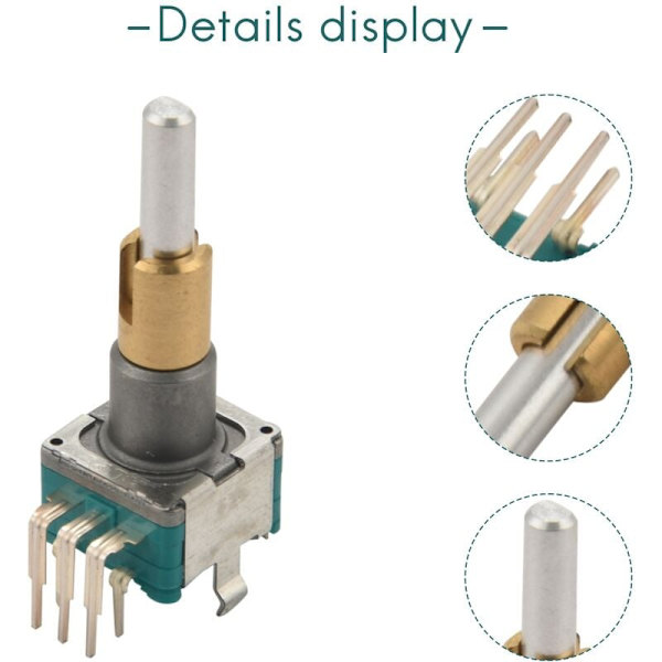 EC11EBB24C03 Dobbelt Encoder med Afbryder 30 Positioneringsnummer 15 Pulspunkt Håndtag 25Mm