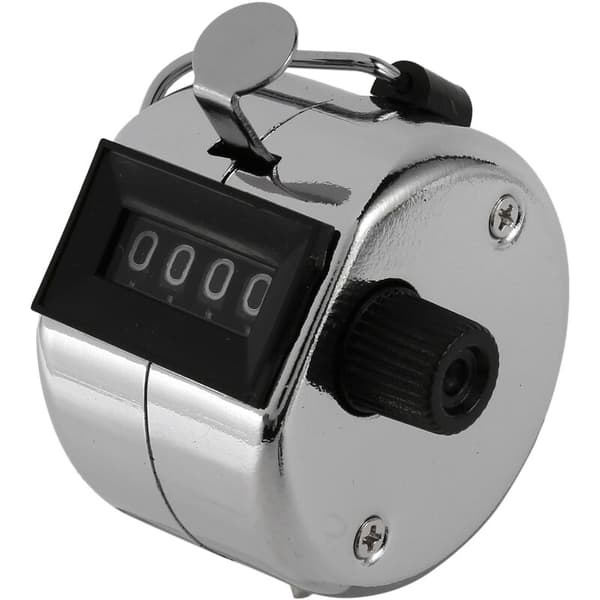 Hand Tally Counter, 3-pack 4-siffrig handhållen klapbräda Tally Counter med fingerring