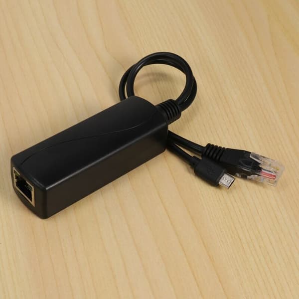 Standard POE-strømmodulsplitter 48V til 5V2.4A USB-grensesnitt splitter