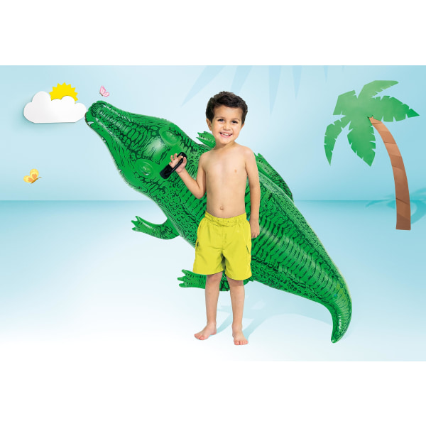 Oppustelig krokodille - 168x86cm