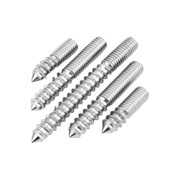 M6 Klær Henger Bolter Lengde 2-3/8\"(60mm) Dobbel Hode Selv Tapping Bolter Skrue 6mm Tre Ledd Møbler Ben 8Pcs（（M660））