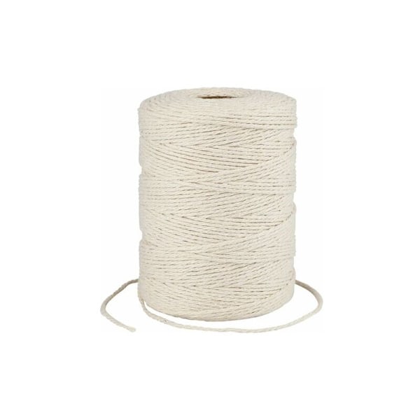 Macrame-tråd 1mm, 400m Bomullsrep, Naturlig Macrame Bomullstråd, DIY Flätad Repgarn för Drömfångare Väggdekoration Växtupphängning Hantverkspresent