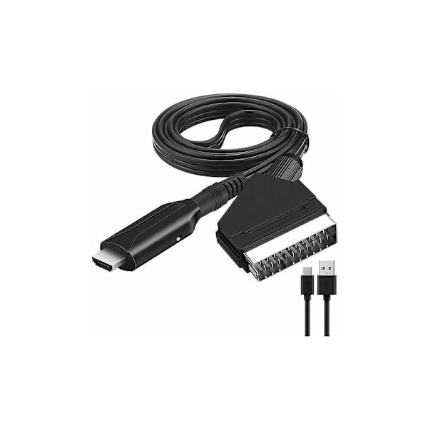 SCART til HDMI Audio Video Adapter for HDTV/DVD/Set Top Box/PS3/PAL/NTSC - Konverter, SCART Hdmi Adapter