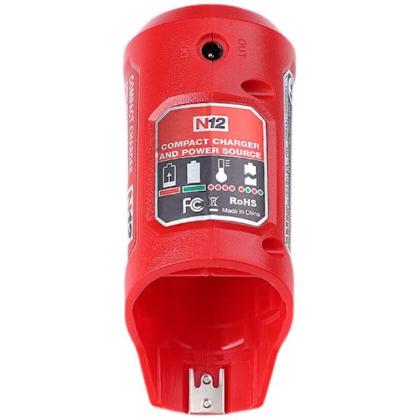 N12 Li-Ion Batterilader Konverter for Milwaukeee M12 12V Li-Ion Batteri USB-enhet Mobiltelefon Strømforsyning, A