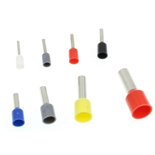 1200 stk kobber crimp-kontakt isolert ledningsterminal