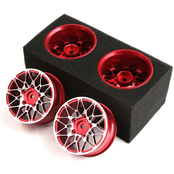 4 stk 1/10 On-Road Drift Car 52MM Metall Felgnav RC Biler Felg for RedCat,2