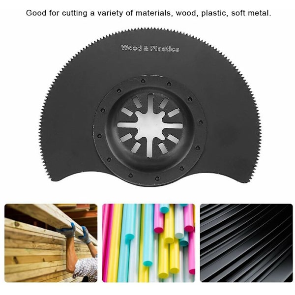 Sats med oscillerande cirkelsågblad från Pieces, högkolstål, multifunktionell oscillerande multiverktyg för skärning av trä och plast