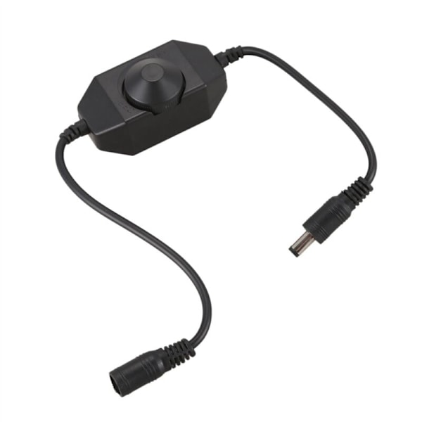 2X 12V/24V 6A LED Dimmer Controller Juster Lysstyrke for Enkeltfarvet Klar, Sort