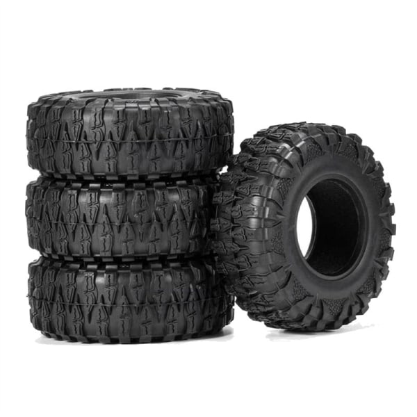 4 2.2 Inch Rubber Tires 2.2 Wheel Tires for 1/10 Rc Crawler Scx10 Wrangler 2.2 Wheel