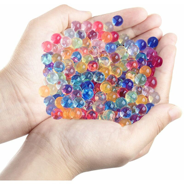 Vattenpärlor Pack Regnbågsmix 50 000 Odlade Pärlor, Gelébollar för Spa Påfyllning, Vas, Växt, Bröllop och Heminredning