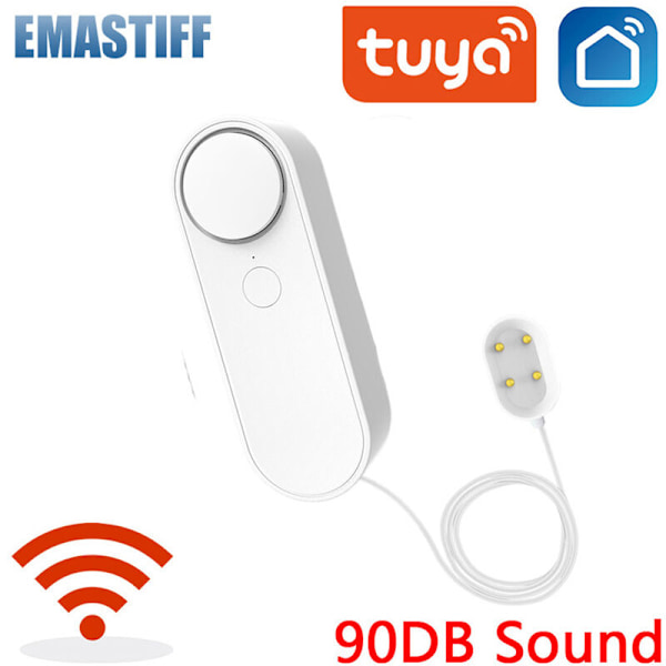 WIFI Läckage Nivå Läckage Sensor Ljudlarm Detektor Säkerhet Översvämningsskydd Tuya Smart Life App Kontroll
