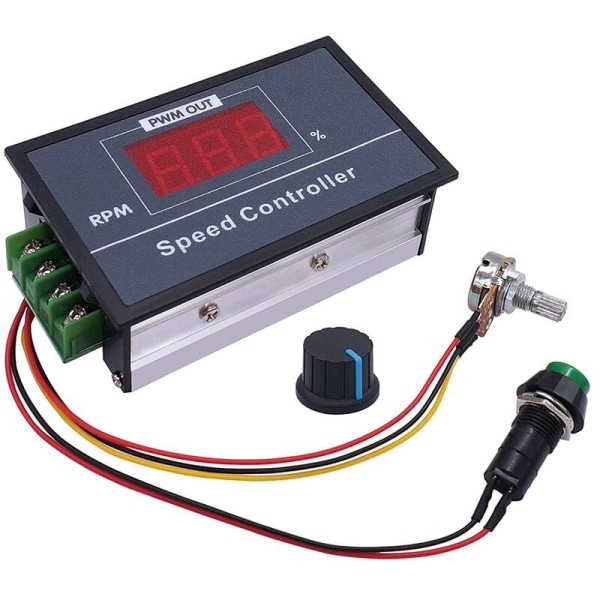 PWM DC-motorhastighetsregulator med digital display 30A PWM justerbar hastighet kontinuerlig regulator