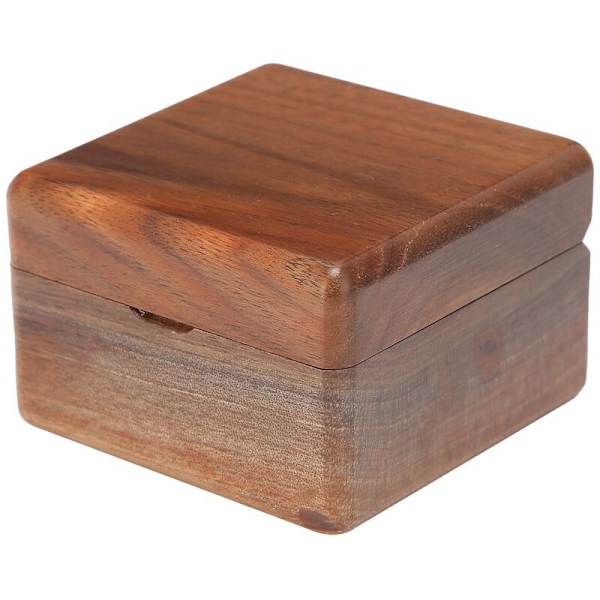 Träringbox, Smyckesförvaring Display Organizer för Frieri, Bröllopsceremoni