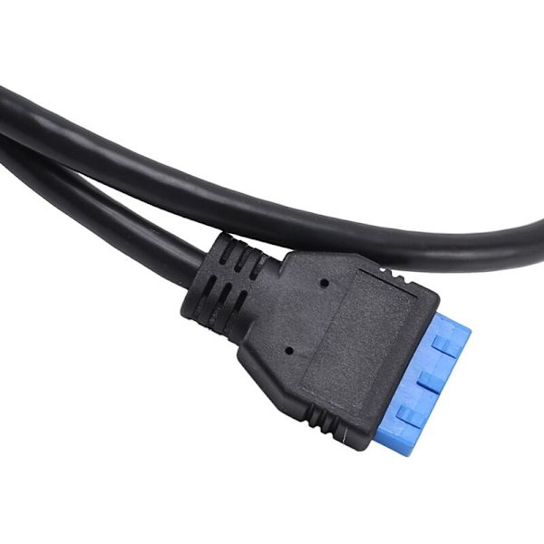90 graders vinklet USB 3.0 B-type han A 3.0 hovedkabel 19-bens headerkabel 50 cm