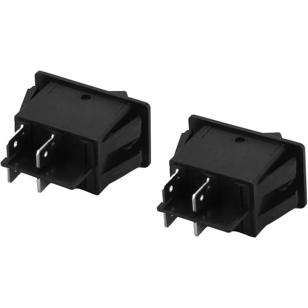 4X 12V 35A Bil Lastebil Båt Tåkelys Vippebryter LED Dash Lys Knapp 4 Pin Svart