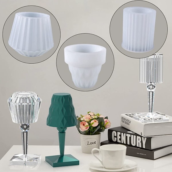 DIY bordlampe sett for bordlampe dekorasjon silikonform B