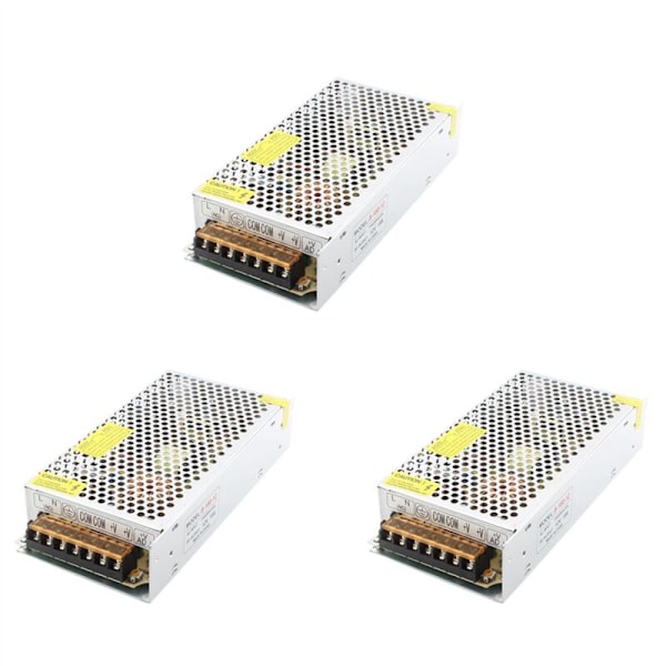 3X S-180-12 LED Diode Display Switch Strømforsyning DC 12V 15A 180W