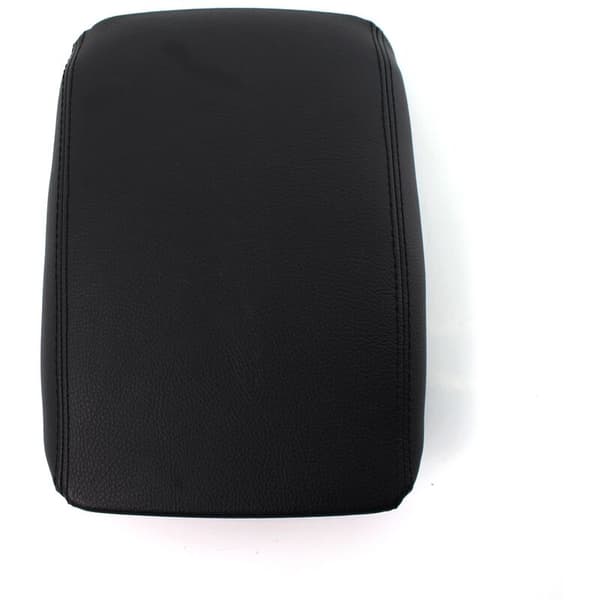 PU Armrest Center Console Lid Cover for For- A4 B8 2008-2012 (Svart)