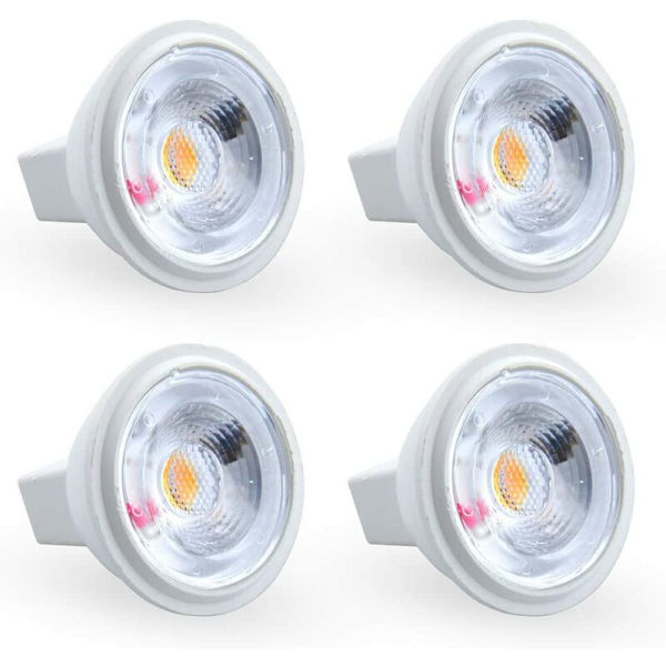 3W MR11 GU4 LED-pære Kald Hvit 6000K AC/DC 12V Ekvivalent til 35W Halogenpære Perfekt for hjem, kontor, butikk, supermarked, barer, kafé, utstilling