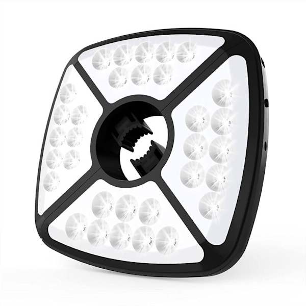 Genopladelig Parasollampe, 32 LED Parasollampe med 2 Lysstyrketilstande, Justerbar Elastisk Klemme til Haveparasol