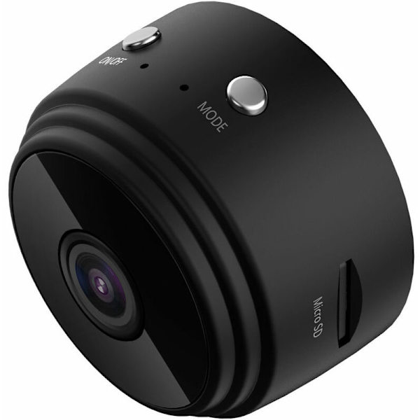 Mini Trådlös HD WiFi CCTV Spionkamera med Nattseende och Detektor - Inomhus/Utomhus