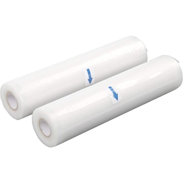 Vakuumposer til mad, Vakuumforseglingsemballage Ruller, Madopbevaring, BPA Fri (2 Pak, 20cmx500cm)