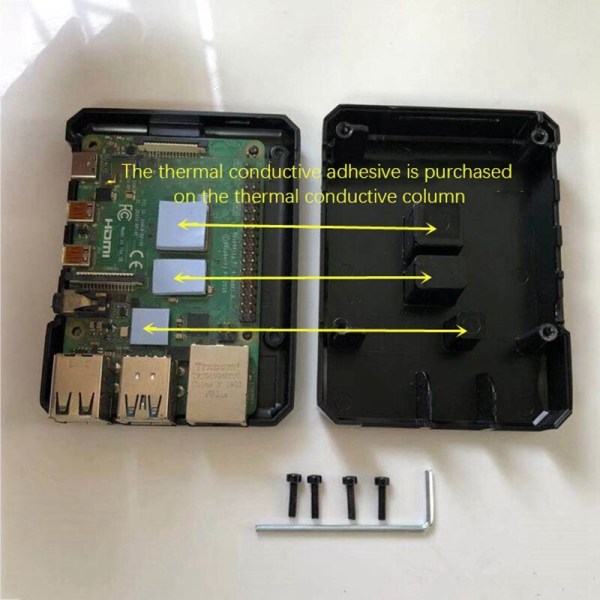 Til Case 4B 4. generation Type B Case, til Mini Case 4B Aluminiumlegering Passiv Køling