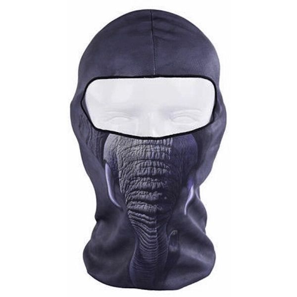 3D Djur Utomhus Fest Cykling Skidhatt Mask Mössa, Lejon