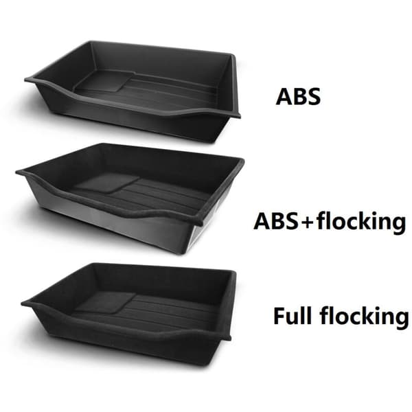 Til Model Y 2021 Under Seat Opbevaringsboks Organizer Høj Kapacitet Bil Interiør Tilbehør, ABS