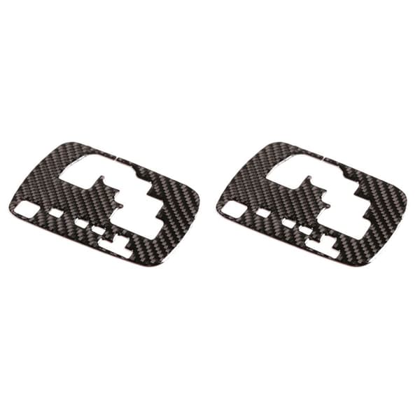 2X for 2015-2021 Fiber Car Gear Shift Panel Trim Interior Styling