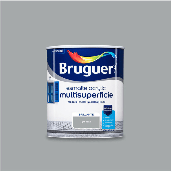 Esm.Acrylic Multisp.Brillan Pearl Grey 0,750l 5057471 Bruguer