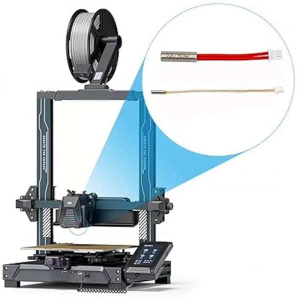 4 stk. patronvarmer, højtemperatursensor, varmeelement 24V 50W termistor til Neptune 4 Pro/Plus/Max 3D-printer