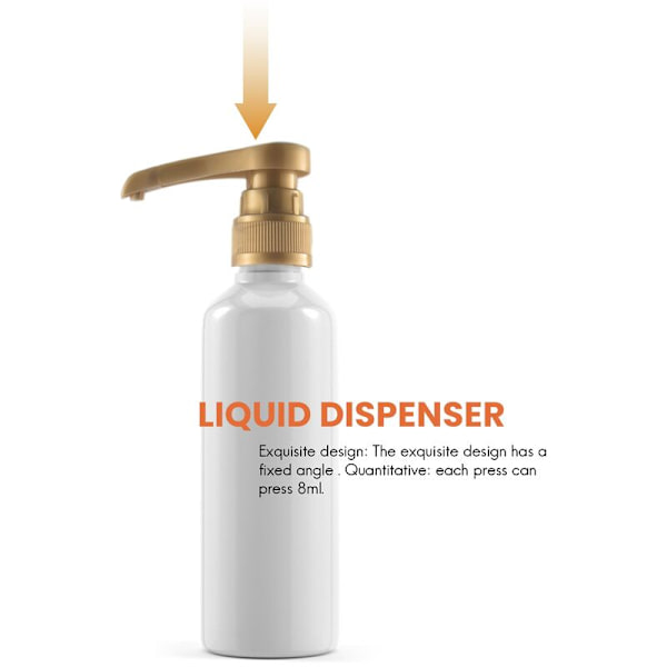2 stk. Kaffemælk Te Dispenser Sirup Dispenser Flydende Dispenser til Sirup Saft Flaske Dispenser Pumpe