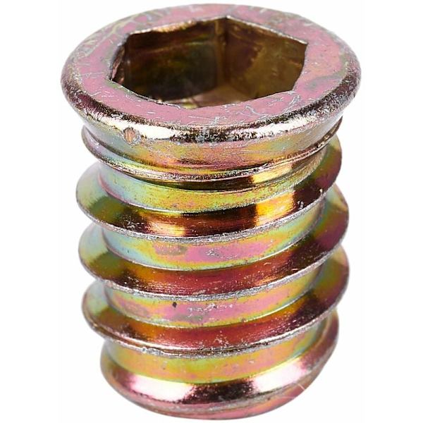 Sæt med 5 gevindindsatser M10 x 20 mm til træ