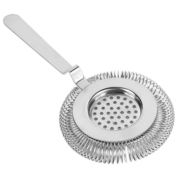 Cocktailsi  Stainless Steel Bar Strainer til Bartendere og Mixologer (Sølv)