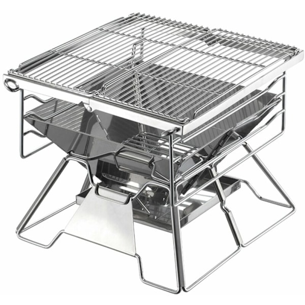 Rostfritt Stål BBQ Grillmatta Nät Ugn Nät Kebab Grillställ Bakplåt A