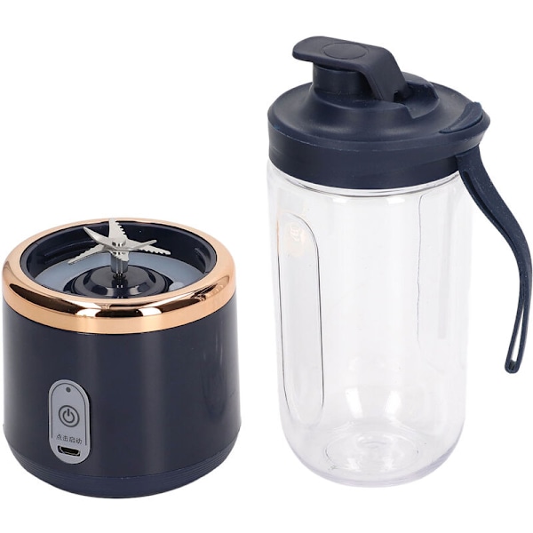 300ml Bärbar Blender med 6 Blad 22000RPM 1200mAh Livsmedelsklassad PCTG USB Laddning Reseblandare för Frukt Grönsaker Kaffe
