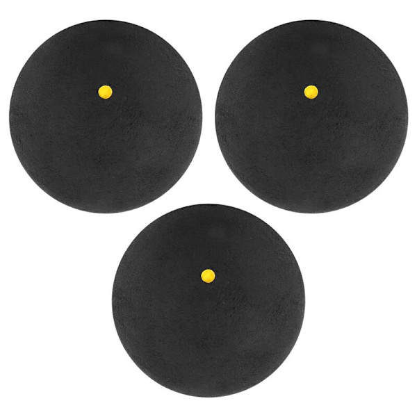 3 kappaletta yksipiste squash pallo keltainen matala nopeus urheilukumi pallot ammattimainen pelaaja kilpailu squash