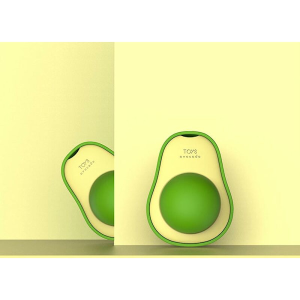 Avocado Kattdjur Leksak Boll Ätbara Katt Leksaker Tänder Slickar Tänder Rengöring Tandvård Katt