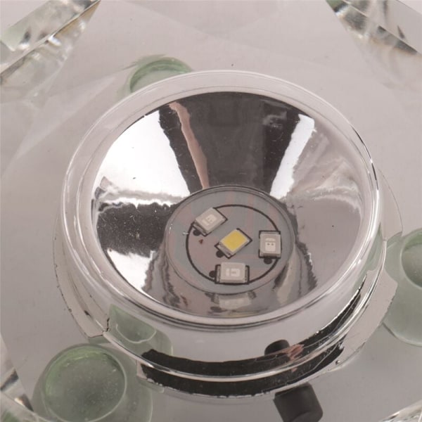 Multi-Color Crystal LED Lys Base Automatisk Blinkende Base Farve Show Stand Belyste Display Plade med Flad Top Overflade