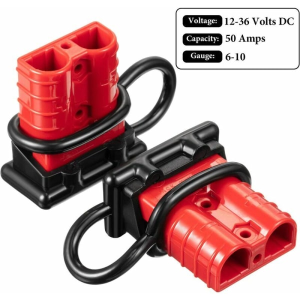 6 sett 6-10 Gauge 50A Batteri Hurtigkobling